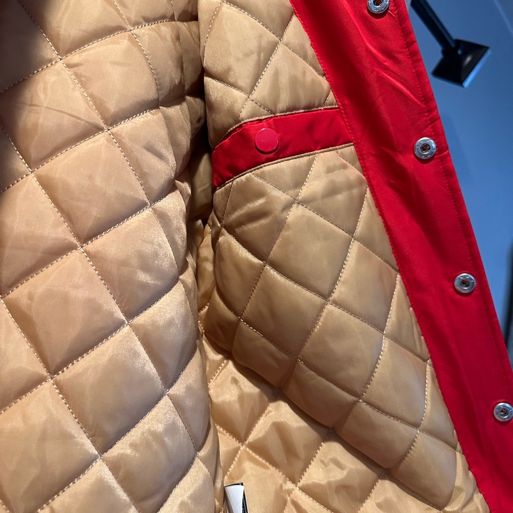 SF 49ers NFL Team Apparel Quilted Lining Jacket Youth 14/16 - Picture 5 of 6